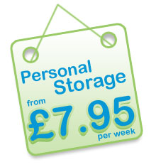 Personal Storage from £7.95 per week